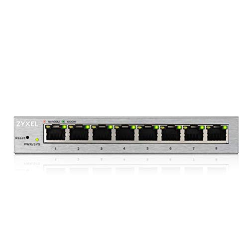 Zyxel 8-Port Gigabit Web Managed Switch, Lifetime Garantie [GS1200-8] von ZYXEL