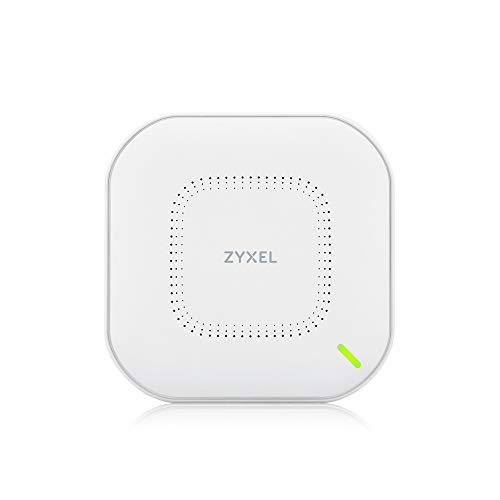 Zyxel Echter WiFi 6 AX1800 WLAN-AP (802.11ax Dual-Band), 1,77 Gbit/s mit Quad-Core-CPU und Dual 2x2 MU-MIMO-Antenne, verwaltbar über Nebula App/Cloud oder Standalone [NWA110AX] von ZYXEL