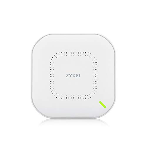 Zyxel Echter WiFi 6 AX3000 WLAN-AP (802.11ax Dual-Band), 3.0 Gbps mit Quad-Core-CPU und Dual 4x4 MU-MIMO-Antenne, verwaltbar über Nebula App/Cloud oder Standalone [NWA210AX] von ZYXEL