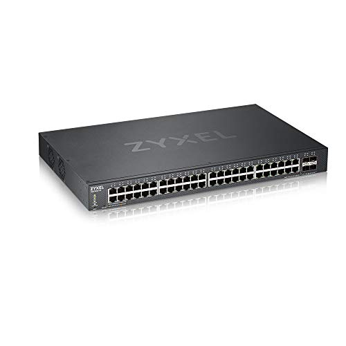 Zyxel Gigabit Ethernet Smart-Managed Switch mit 48 Ports, vier 10G SFP+ Slots und Hybrid Cloud-Modus [XGS1930-52] von ZYXEL