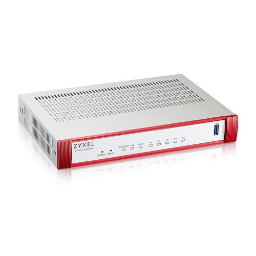 Zyxel Hochgeschwindigkeits-Cybersicherheits-Firewall | PoE+ | Business empfohlen bis zu 15 Benutzer | Nebula Cloud | 1 Jahre UTM Gold Security Pack [USGFLEX50HP] von ZYXEL
