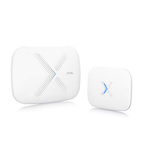 ZyXEL Multy Tri-Band WLAN-System für das Gesamte Zuhause - AC3000 Router und Mini System-Erweiterung - Bis zu 418 m² Reichweite [WSQ50-EU0202F] von ZYXEL