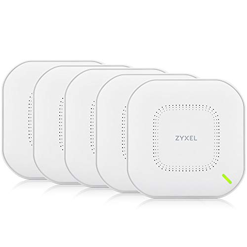 Zyxel Nebula WiFi 6 3,0 Gbit/s Dual-Radio Unified Pro AP, Verwaltbar über Nebula App/Cloud oder Standalone, 5er-Pack [WAX610D] von ZYXEL