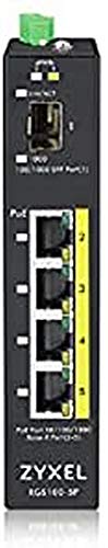 Zyxel RGS100-5P Unmanaged L2 Gigabit Ethernet (10/100/1000) Power Over Ethernet (PoE) Black von ZYXEL