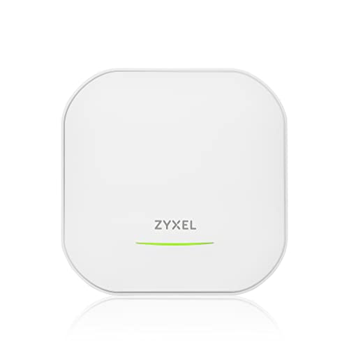 Zyxel WiFi 6E (802.11axe) AXE5400 Dual-Radio AP, BandFlex-Funkdesign unterstützt 6 GHz/5 GHz durch Konfiguration, 6E Boost für erweiterte hohe Reichweite [NWA220AX-6E] von ZYXEL