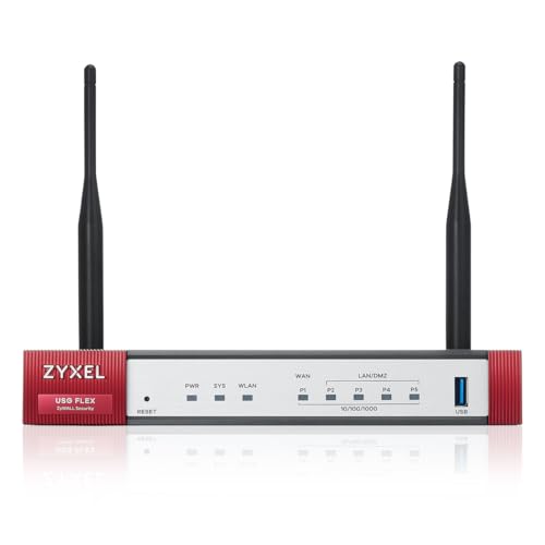 Zyxel ZyWALL 350 Mbps VPN Firewall, empfohlen für bis zu 10 Benutzer [USG Flex 50AX] von ZYXEL