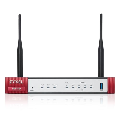 Zyxel ZyWALL USG Flex 100AX Network Security/UTM Firewall Appliance Inklusive 1-Jahres-UTM-Sicherheitspaket. von ZYXEL