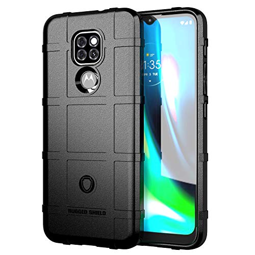 ZYZX Schutzhülle für Motorola Moto G9 Play, robust, stoßfest, Militärqualität, Falltest, super robuster TPU-Stoßdämpfer, robuster Hardcover für Moto G9 Play/Moto G9 HD-Schwarz von ZYZX