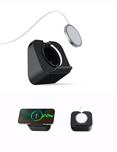 ZZHDESBY Handy-Wandhalterung für Magsafe-Ladegerät, kompatibel mit Handyhalterung, passend für iPhone 12/12 Pro/13 Pro Max Magsafe-Zubehör (Ladegerät nicht im Lieferumfang enthalten) (Schwarz) von ZZHDESBY