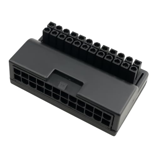 ZZHXSM 4-poliges Netzteil, 90 Grad gebogener Stecker-Adapter, 57 x 36 x 16 mm, geeignet für ATX-rechtwinklige Adapterplatine für Desktop-Motherboard, PC-Netzteil, Host-Kabel, DIY-Installationszubehör von ZZHXSM