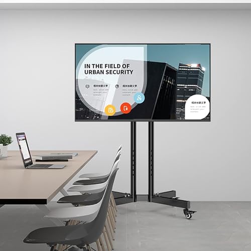 ZZJWMJGC TV-Bodenständer - Mobiler TV-Wagen mit Rädern für 32-75-Zoll-Fernseher, höhenverstellbarer tragbarer Bodenständer, Konferenzraum-Podium, universeller TV-Bodenständer, belastbar bis 80 kg ZZJWMJGC TV-Bodenständer - Mobiler TV-Wagen mit Rädern für 32-75-Zoll-Fernseher, höhenverstellbarer tragbarer Bodenständer, Konferenzraum-Podium, universeller TV-Bodenständer, belastbar bis 80 kg von ZZJWMJGC