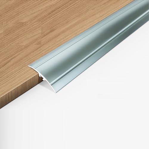 Alu Anpassungssprofil,TürSchwellen Übergangs Leiste,Abschlussprofil,2 Stück,Übergangsschiene,Boden-Leiste,Höhen Ausgleich 0-15mm,Geeignet für Laminat,Teppich,Parkett & Vinyl,90cm ×5cm (Eisengrau) Alu Anpassungssprofil,TürSchwellen Übergangs Leiste,Abschlussprofil,2 Stück,Übergangsschiene,Boden-Leiste,Höhen Ausgleich 0-15mm,Geeignet für Laminat,Teppich,Parkett & Vinyl,90cm ×5cm (Eisengrau) von ZZLQIAN