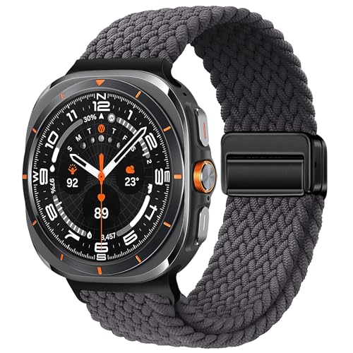 Galaxy Watch Ultra Armband,Nylon Magnetisch Armband Kompatibel mit Samsung Galaxy Watch Ultra 47mm,Verstellbare Stoff Geflochten Elastische SportUhrband für Galaxy Watch7 Ultra 2024 Herren Damen Galaxy Watch Ultra Armband,Nylon Magnetisch Armband Kompatibel mit Samsung Galaxy Watch Ultra 47mm,Verstellbare Stoff Geflochten Elastische SportUhrband für Galaxy Watch7 Ultra 2024 Herren Damen von ZZMY
