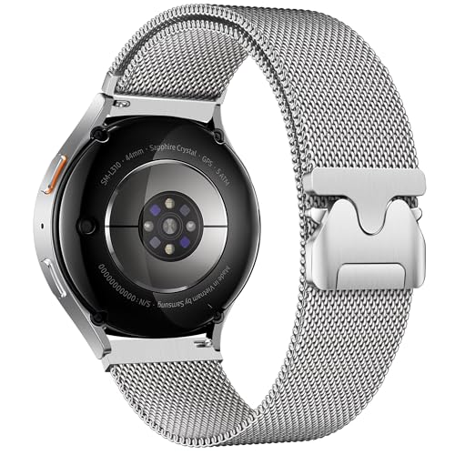 Uhrenarmband 20mm Edelstahl Kompatibel mit Samsung Galaxy Watch7/6/5/4/FE Armband 40 44mm,Watch5 Pro 45mm/Galaxy6/4 Classic Bänder 47 43 46 42,Metall Mesh Magnet Uhrband für Damen Herren Uhrenarmband 20mm Edelstahl Kompatibel mit Samsung Galaxy Watch7/6/5/4/FE Armband 40 44mm,Watch5 Pro 45mm/Galaxy6/4 Classic Bänder 47 43 46 42,Metall Mesh Magnet Uhrband für Damen Herren von ZZMY