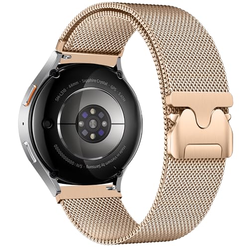 Uhrenarmband 20mm Edelstahl Kompatibel mit Samsung Galaxy Watch7/6/5/4/FE Armband 40 44mm,Watch5 Pro 45mm/Galaxy6/4 Classic Bänder 47 43 46 42,Metall Mesh Magnet Uhrband für Damen Herren Uhrenarmband 20mm Edelstahl Kompatibel mit Samsung Galaxy Watch7/6/5/4/FE Armband 40 44mm,Watch5 Pro 45mm/Galaxy6/4 Classic Bänder 47 43 46 42,Metall Mesh Magnet Uhrband für Damen Herren von ZZMY