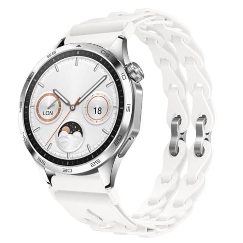 ZZMY 22mm UhrenArmband Silikon Kompatibel mit Huawei Watch GT5/GT5 Pro/Watch GT4/GT3/GT2 46mm/GT2 Pro/GT 2e Bänder, für Galaxy Watch 3 45mm/Gear S3 Frontier Ersatzarmband Damen Herren von ZZMY