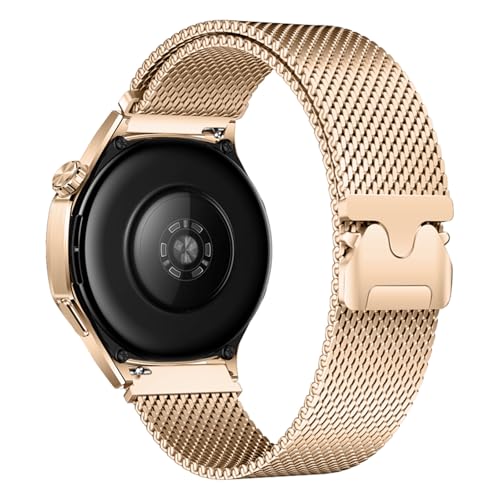 ZZMY Uhrenarmband 22mm Edelstahl Kompatibel mit Garmin Venu 3 45mm/Venu 2 45mm Armband,für Huawei Watch GT5 46mm/GT4/GT3/GT2 46mm Armband,Mesh Magnetic Metal Uhrband für Damen Herren von ZZMY
