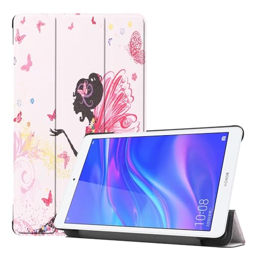 ZZOUGYY Schutzhülle für Huawei Honor Tablet 5 T5 8.0 JDN2-W09HN JDN2-AL00HN, schlanke Folio-Schutzhülle mit Ständer, leicht, Leder, für MediaPad M5 Lite 8 JDN2-AL50 JDN2-L09 JDN2-W09 JDN2-AL00 8 Zoll von ZZOUGYY