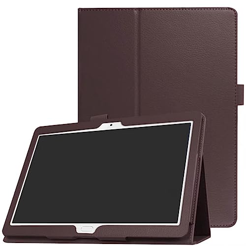 ZZOUGYY Tablet-Schutzhülle für Huawei MediaPad M3 Lite 10 BAH-W09 BAH-AL00 25,7 cm (10,1 Zoll), ultradünn, Folio-Standfunktion, leicht, Leder, für Huawei MediaPad M3 Lite 10.0 BAH-L09 (Braun) von ZZOUGYY