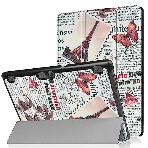 ZZOUGYY Tablet-Schutzhülle für Lenovo Tab 3 10.1 TB3-X70F/M/L/N, ultradünn, Folio-Ständer, leicht, Leder, für Tab 2 10.1 A10-70F A10-70LC A10-30F TB2-X30F/M/L/N TB-X103F 25,7 cm (10,1 Zoll) von ZZOUGYY