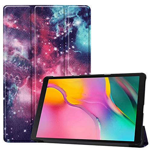 ZZOUGYY Tablet-Schutzhülle für Samsung Galaxy Tab A 10.1 T510 T515 T517 (Version 2019), ultradünn, Folio-Ständer, leichte Lederhülle für Galaxy Tab A 10.1 2019 SM-T510 SM-T515 SM-T517 (KST-Galaxy) von ZZOUGYY