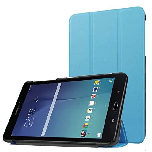 ZZOUGYY Tablet-Schutzhülle für Samsung Galaxy Tab E 8.0 T375 T377 T378 (Version 2016), ultradünn, leicht, Folio-Standfunktion, Leder, für Galaxy Tab E 8.0 SM-T375 SM-T377 SM-T378 8 Zoll (20,3 cm) von ZZOUGYY