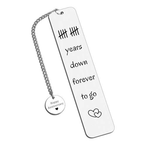 Lesezeichen zum 10. Hochzeitstag, Blechgeschenke für Paare, Freund, Ehemann, Blechgeschenke für Jubiläen, Aluminium-Geschenkidee, 10-jährige Hochzeit für Freunde Lesezeichen zum 10. Hochzeitstag, Blechgeschenke für Paare, Freund, Ehemann, Blechgeschenke für Jubiläen, Aluminium-Geschenkidee, 10-jährige Hochzeit für Freunde von ZZP