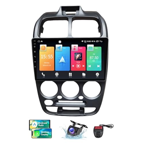 Android 13 Double DIN GPS Car Radio für Hyundai Accent 2 LC2 1999-2012 mit Carplay Android Auto 9 Zoll HD Touchscreen FM RDS DAB+ Autoradio Bluetooth 5.0 WiFi GPS SWC + DVR Camera(NF-1) von ZZPHKK