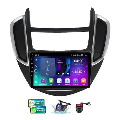 ZZPHKK 9 Zoll Android 13 Double DIN Car DAB+ Radio für Chevrolet Tracker 3 2013-2017 mit Wireless CarPlay Android Bluetooth/4G WiFi/FM RDS Radio Player/Lenkradsteuerung/DSP Stereo(NF-1) von ZZPHKK