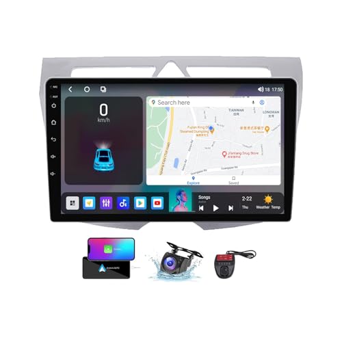 ZZPHKK 9 Zoll Android 13 Double DIN Car DAB+ Radio für Kia Morning Picanto 2007-2011 mit Wireless CarPlay Android Bluetooth 5.0/4G WiFi/FM RDS Auto Radio Player/Lenkradsteuerung/DSP Stereo(NF-3) von ZZPHKK
