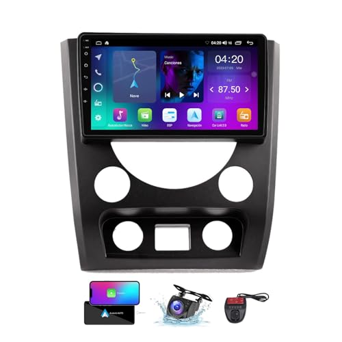 ZZPHKK 9 Zoll Android 13 Double DIN Car DAB+ Radio für SsangYong Rexton Y290 III 3 2012-2017 mit Wireless CarPlay Android Bluetooth/4G WiFi/FM RDS Radio Player/Lenkradsteuerung/DSP Stereo(NF-2) von ZZPHKK