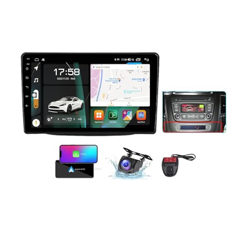 ZZPHKK Android 13 9 Zoll QLED Touchscreen Autoradio Stereo für Kia Sorento 2 II XM 2012-2021 mit Wireless Carplay Android Auto/Car Local Weather/SWC/DSP/FM RDS DAB+ Radio/Bluetooth 5.0(A,NF-3) von ZZPHKK