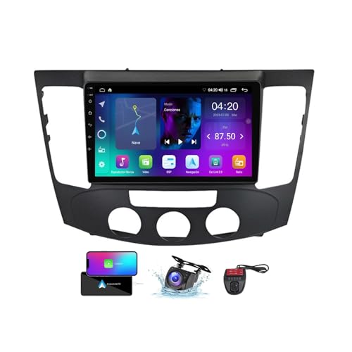 ZZPHKK Android 13 Car Radio für Hyundai Sonata NF 2008-2010 Wireless Carplay Android Auto 9 Zoll Touchscreen DSP Multimedia Player GPS Navigation BT 5.0 FM/RDS SWC + Reversing Camera(A,NF-2) von ZZPHKK