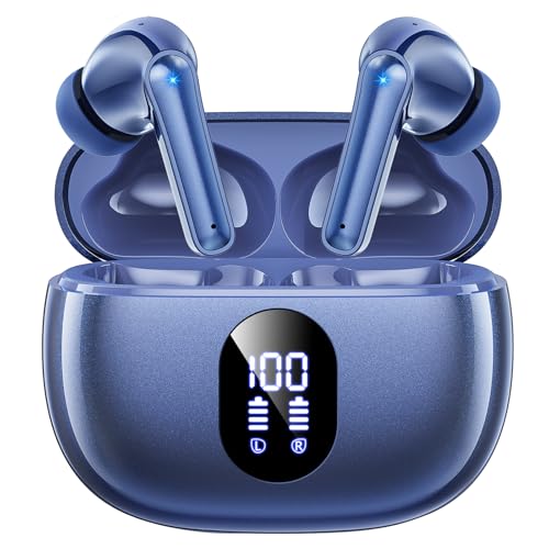 ZZU Bluetooth Kopfhörer,In Ear Kopfhörer Kabellos Bluetooth 5.3 mit HiFi Stereo,4 ENC Noise Cancelling Mic 48 std Spielzeit LED-Anzeige,IPX7 Ohrhörer mit AI für iPhone Android Arbeit und Studium ZZU Bluetooth Kopfhörer,In Ear Kopfhörer Kabellos Bluetooth 5.3 mit HiFi Stereo,4 ENC Noise Cancelling Mic 48 std Spielzeit LED-Anzeige,IPX7 Ohrhörer mit AI für iPhone Android Arbeit und Studium von ZZU