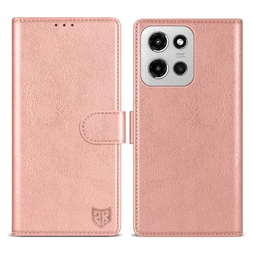 ZZXX Schutzhülle für Motorola Moto G 5G 2025, Brieftaschen-Schutzhülle mit RFID-Blockierung, Kartenschlitz, Ständer, Magnetverschluss, Leder-Klapphülle, Schutzhülle für Moto G 5G 2025, Roségold, 17 cm ZZXX Schutzhülle für Motorola Moto G 5G 2025, Brieftaschen-Schutzhülle mit RFID-Blockierung, Kartenschlitz, Ständer, Magnetverschluss, Leder-Klapphülle, Schutzhülle für Moto G 5G 2025, Roségold, 17 cm von ZZXX