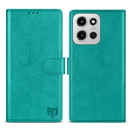 ZZXX Schutzhülle für Motorola Moto G 5G 2025, Brieftaschen-Schutzhülle mit RFID-Blockierung, Kartenschlitz, Ständer, Magnetverschluss, Leder-Klapphülle, Schutzhülle für Moto G 5G 2025, Seeblau, 17 cm ZZXX Schutzhülle für Motorola Moto G 5G 2025, Brieftaschen-Schutzhülle mit RFID-Blockierung, Kartenschlitz, Ständer, Magnetverschluss, Leder-Klapphülle, Schutzhülle für Moto G 5G 2025, Seeblau, 17 cm von ZZXX