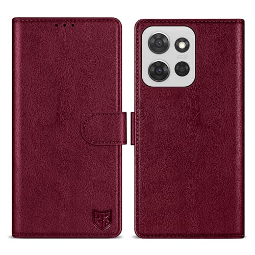 ZZXX Schutzhülle für Motorola Moto G Power 5G 2025, Brieftaschen-Schutzhülle mit RFID-Blockierung, Kartenschlitz, Ständer, magnetisch, Leder-Klapphülle für Moto G Power 5G 2025, Weinrot, 17,3 cm (6,8 ZZXX Schutzhülle für Motorola Moto G Power 5G 2025, Brieftaschen-Schutzhülle mit RFID-Blockierung, Kartenschlitz, Ständer, magnetisch, Leder-Klapphülle für Moto G Power 5G 2025, Weinrot, 17,3 cm (6,8 von ZZXX