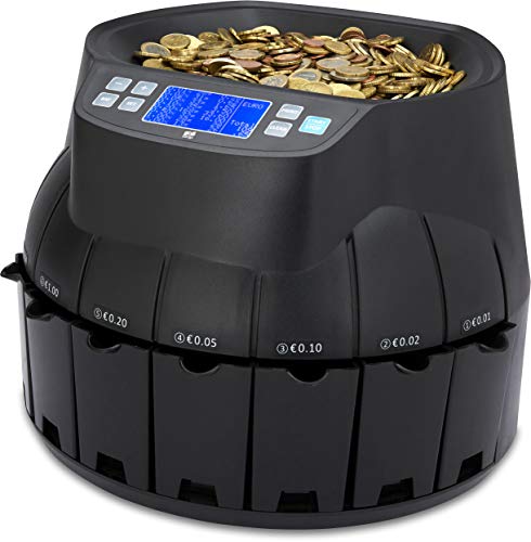 ZZap CS40 - Automatischer EURO Münzzähler & -sortierer - Geldzählmaschine Münzzählmaschine Geldzähler von ZZap