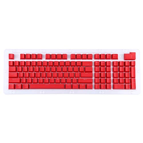 ZZjingli ABS Durchlässiger Keycaps, OEM Hoch mechanische Tastatur, Universal Game Tastatur (Schwarz) (orange) (Pink) usw. (Color : Red) von ZZjingli