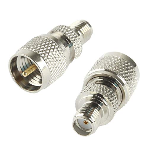 ZZjingli Koaxial SMA-Buchse auf Mini UHF-Stecker-Adapter (Silber) von ZZjingli