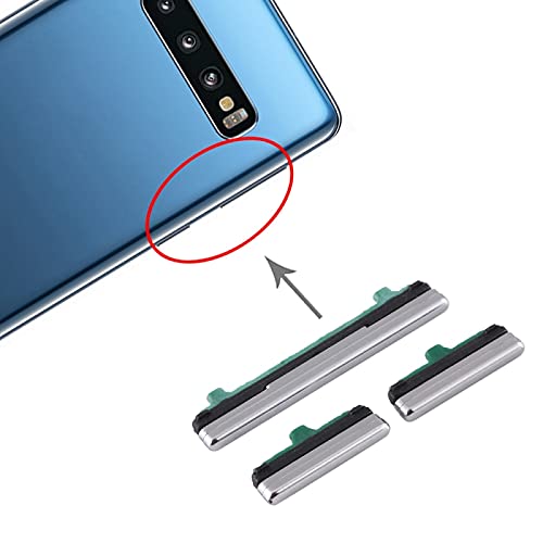 ZZjingli Repairparts Power Button und Lautstärkeregler-Knopf for Samsung Galaxy S10 5G (Black) (Gold) (Silber) (Color : Silver) von ZZjingli