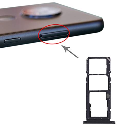 ZZjingli Repairparts SIM Karten-Behälter + Micro-SD-Karten-Behälter for Nokia 7.2/6.2 TA-1196 TA-1198 TA-1200 TA-1187 TA-1201 (schwarz) (orange) (Grün) (Silber) (Color : Black) von ZZjingli