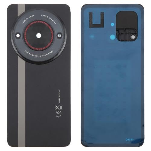 ZZjingli Reperatur-Teile for ZTE Nubia Focus Glas-Akku-Rückabdeckung mit Klebstoff/Kameraobjektivabdeckung (Schwarz) von ZZjingli