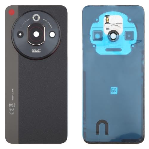 ZZjingli Reperatur-Teile for ZTE Nubia Focus Pro Z2351N Glas-Akku-Rückabdeckung mit Klebstoff/Kameraobjektivabdeckung (Schwarz) von ZZjingli