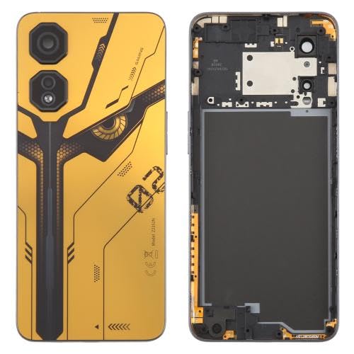 ZZjingli Reperatur-Teile for ZTE Nubia Neo 2 Z2352N Kunststoff-Akku-Rückabdeckung mit Kameraobjektivabdeckung (Gelb) (Silber) (Grau)(Gelb) von ZZjingli