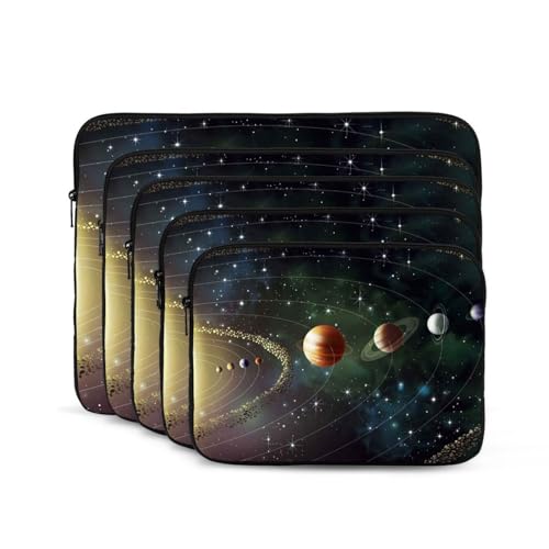 Laptop-Hülle mit Galaxie-Universum-Druck, tragbare Computer-Hülle, schlanke Laptop-Tasche für Männer und Frauen, 33 cm (13 Zoll) von ZaKhs