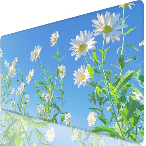 Gaming Mauspad Blau Mauspad XXL 1600x800x3mm Mousepad Gänseblümchen Schreibtischunterlage Verbessert Präzision und Geschwindigkeit mit Anti Rutsch Basis, Wasserdicht Desk Mat für Tastatur Maus Z6-79 Gaming Mauspad Blau Mauspad XXL 1600x800x3mm Mousepad Gänseblümchen Schreibtischunterlage Verbessert Präzision und Geschwindigkeit mit Anti Rutsch Basis, Wasserdicht Desk Mat für Tastatur Maus Z6-79 von Zaafeen