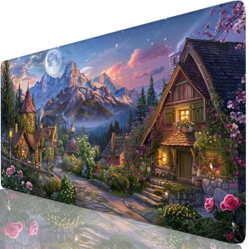 Gaming Mauspad Blau Mauspad XXL 1600x800x3mm Mousepad Häuser Schreibtischunterlage Verbessert Präzision und Geschwindigkeit mit Anti Rutsch Basis, Wasserdicht Desk Mat für Office, Tastatur Maus Z6-49 Gaming Mauspad Blau Mauspad XXL 1600x800x3mm Mousepad Häuser Schreibtischunterlage Verbessert Präzision und Geschwindigkeit mit Anti Rutsch Basis, Wasserdicht Desk Mat für Office, Tastatur Maus Z6-49 von Zaafeen