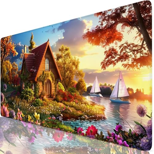 Gaming Mauspad Kabine Mauspad XXL 1600x800x3mm Mousepad Landschaft Schreibtischunterlage Verbessert Präzision und Geschwindigkeit mit Anti Rutsch Basis,Wasserdicht Desk Mat für Tastatur und Maus Z6-82 Gaming Mauspad Kabine Mauspad XXL 1600x800x3mm Mousepad Landschaft Schreibtischunterlage Verbessert Präzision und Geschwindigkeit mit Anti Rutsch Basis,Wasserdicht Desk Mat für Tastatur und Maus Z6-82 von Zaafeen