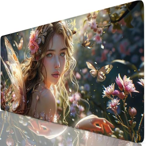 Gaming Mauspad Niedlich Mauspad XXL 1600x800x3mm Mousepad Elf Schreibtischunterlage Verbessert Präzision und Geschwindigkeit mit Anti Rutsch Basis, Wasserdicht Desk Mat für Office, Tastatur Maus Z6-16 Gaming Mauspad Niedlich Mauspad XXL 1600x800x3mm Mousepad Elf Schreibtischunterlage Verbessert Präzision und Geschwindigkeit mit Anti Rutsch Basis, Wasserdicht Desk Mat für Office, Tastatur Maus Z6-16 von Zaafeen